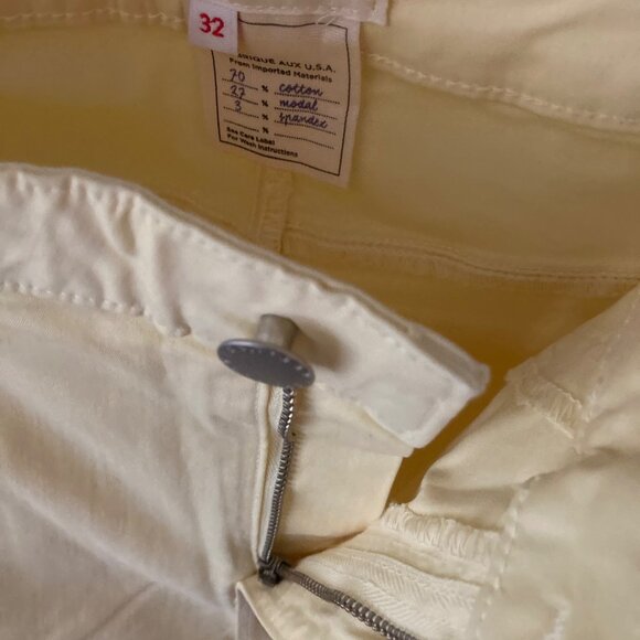 NWT L'AGENCE High Rise Skinny Margot  Yellow Cotton Jeans Size 32 - Picture 4 of 8